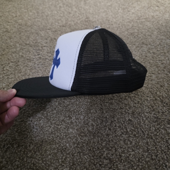 Chrome Hearts Hat with Red, White, and Blue Crosses - Picture 4 of 6